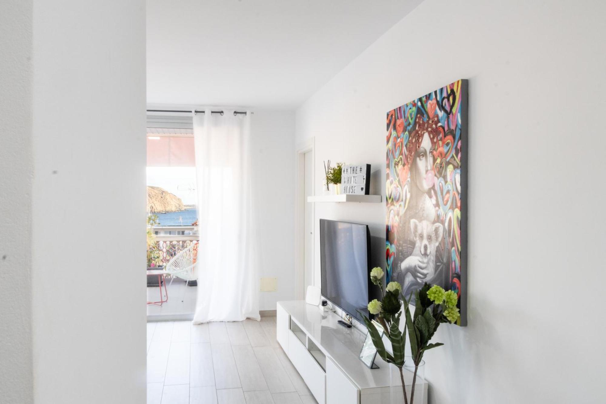 The White Heart House - Attic Sea View Apartment Los Cristianos  Ngoại thất bức ảnh